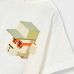 2PES SET Boy Silkscreen Print T-shirt/Shorts Ref. 26-3211-82 /3078-72