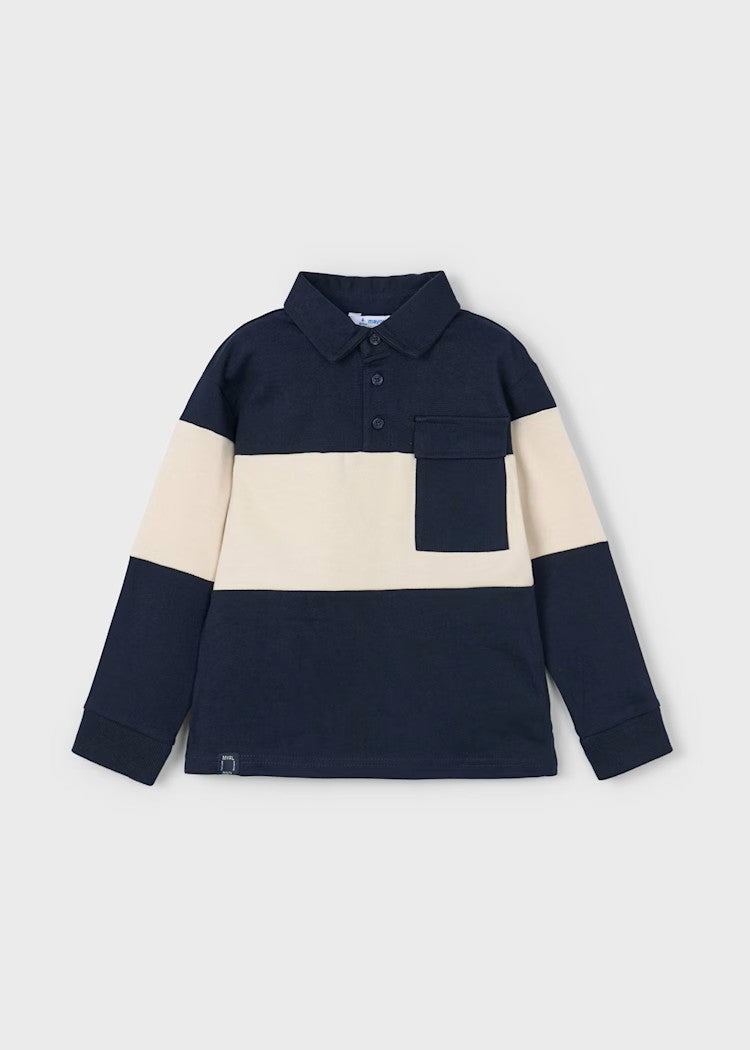Boy Striped Knit Polo Shirt Ref. 15-4121-19