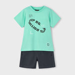 Boy Text T-Shirt and Shorts Set Ref. 25-3608-016