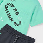 Boy Text T-Shirt and Shorts Set Ref. 25-3608-016