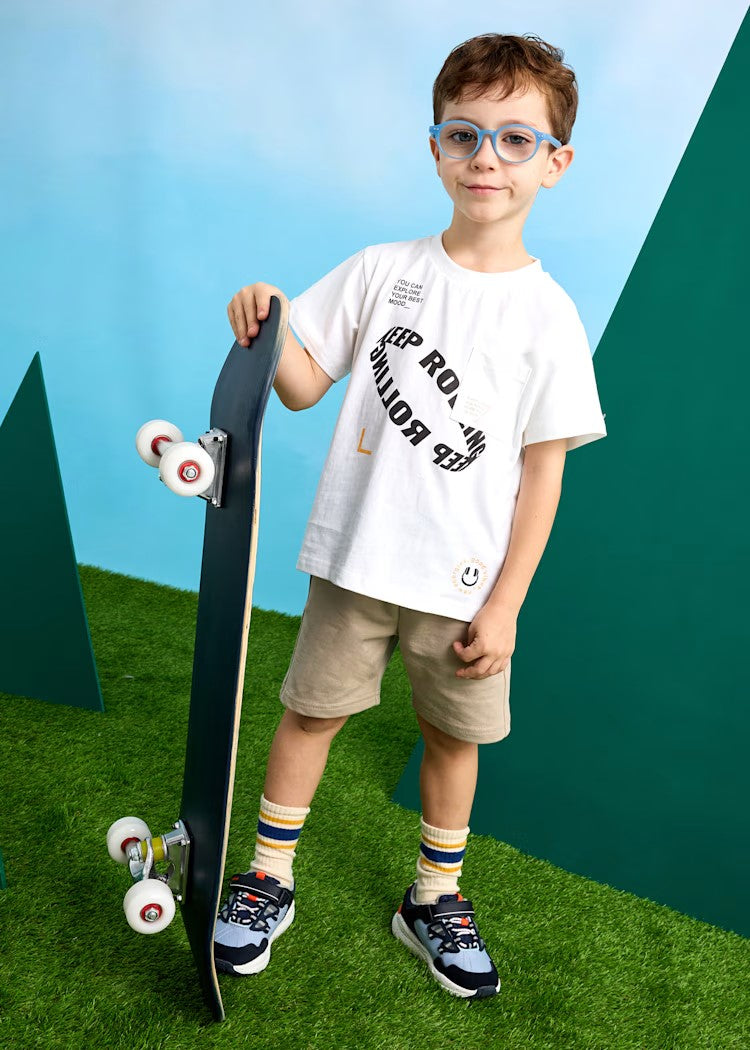 Boy Text T-Shirt and Shorts Set Ref. 25-3608-015