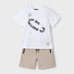 Boy Text T-Shirt and Shorts Set Ref. 25-3608-015