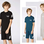 Boys' Turkish cotton pajamas, blouse with shorts 3322