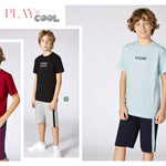 Boys' Turkish cotton pajamas, blouse with shorts 3327