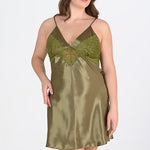 Primoda Plus Size Khaki Nightgown 2104