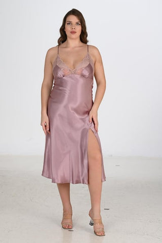 Ahu 2-Piece Mink Dressing Gown Set Bigsize 6227