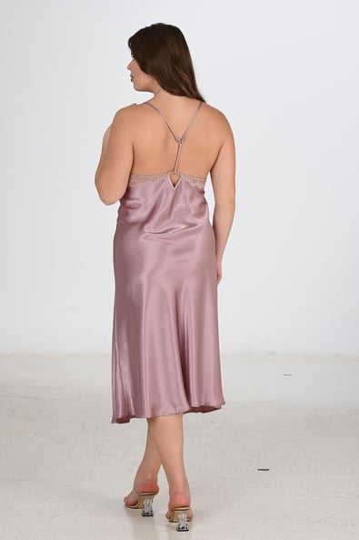 Ahu 2-Piece Mink Dressing Gown Set Bigsize 6227