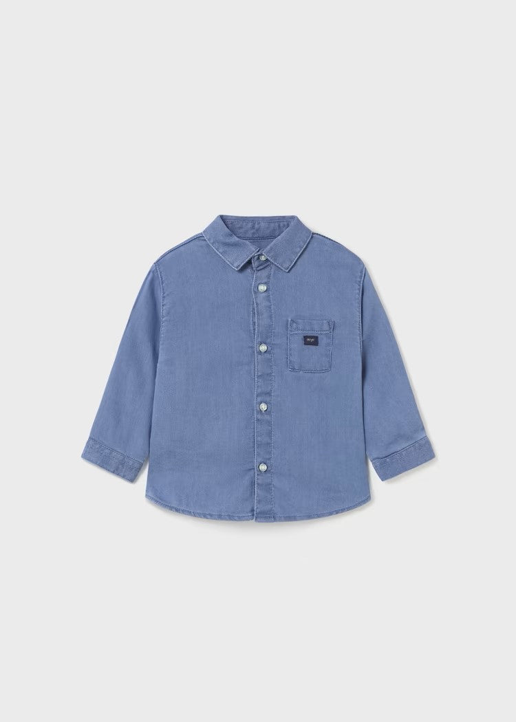 Better Cotton Baby Denim Shirt Ref.  13-02179-065/Neps baby knit sweater Ref.  13-02319-077