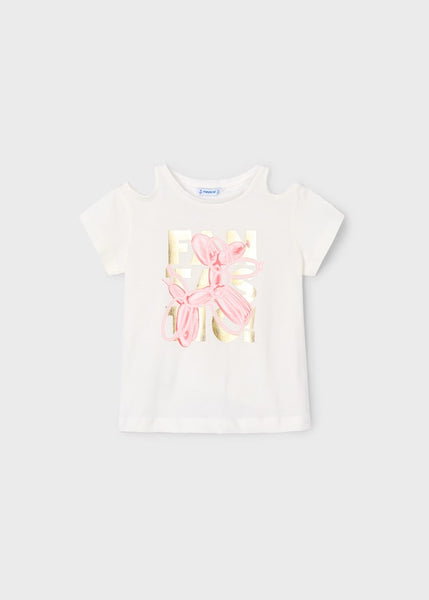 Girl's balloon slit t-shirt Ref.  25-03056-024
