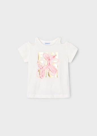 Girl's balloon slit t-shirt Ref.  25-03056-024