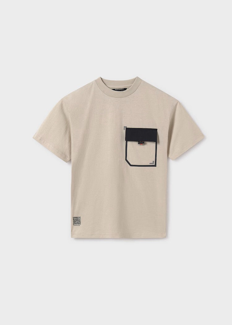 Boy's contrast pocket t-shirt Ref.  25-06012-083