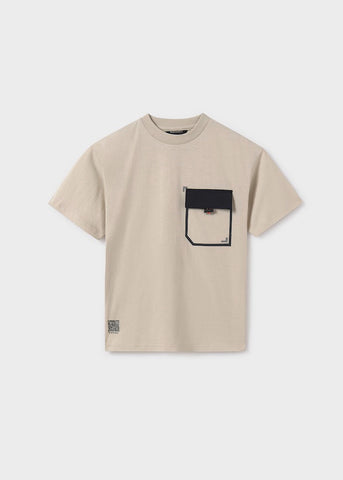 Boy's contrast pocket t-shirt Ref.  25-06012-083