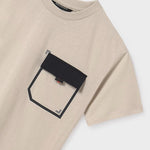 Boy's contrast pocket t-shirt Ref.  25-06012-083