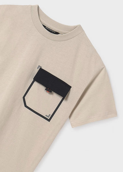 Boy's contrast pocket t-shirt Ref.  25-06012-083