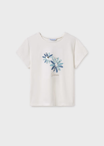 Girl's flower embroidered t-shirt Ref.  25-06020-065