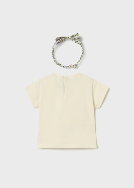 Baby T-shirt with printed headband /long pants Ref.  26-1509-65/26-1081-11