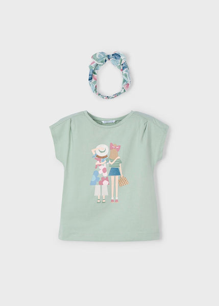 Girl's T-shirt with printed headband Ref.  25-03009-010