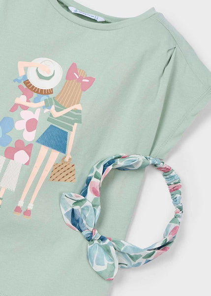 Girl's T-shirt with printed headband Ref.  25-03009-010