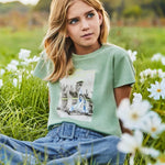 Girl's Better Cotton cut out back t-shirt Ref.  24-06008-037