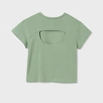 Girl's Better Cotton cut out back t-shirt Ref.  24-06008-037