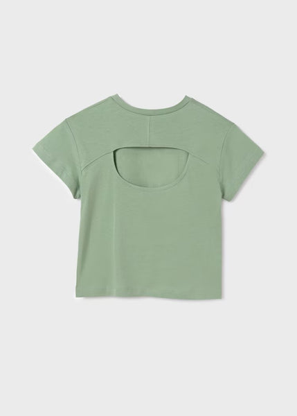 Girl's Better Cotton cut out back t-shirt Ref.  24-06008-037