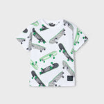 Skateboard print t-shirt for boys Ref.  25-03038-056