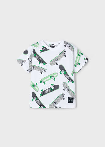 Skateboard print t-shirt for boys Ref.  25-03038-056