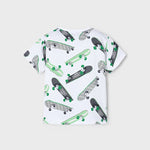Skateboard print t-shirt for boys Ref.  25-03038-056