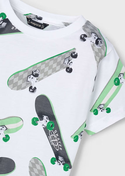 Skateboard print t-shirt for boys Ref.  25-03038-056