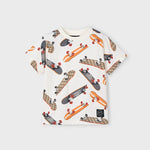 Skateboard print t-shirt for boys Ref.  25-03038-055