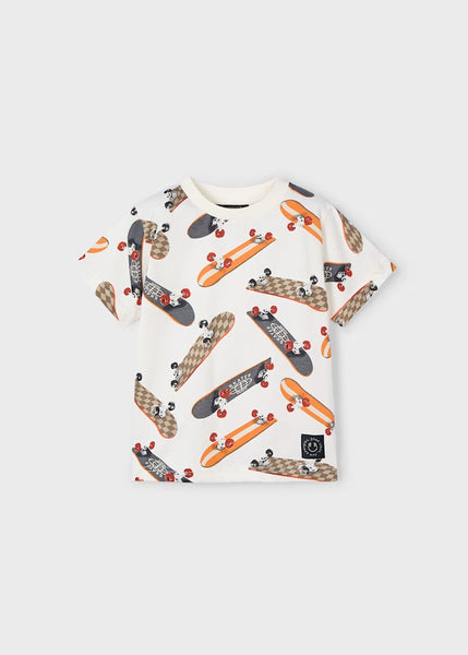 Skateboard print t-shirt for boys Ref.  25-03038-055