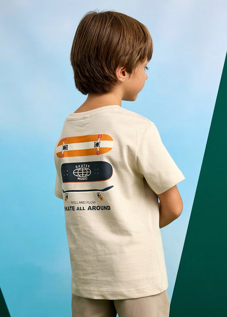 Boy's back print skateboard t-shirt Ref.  25-03039-059