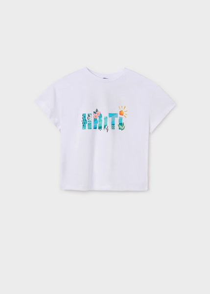 Girl's racerback graphic tee Ref.  25-06030-091