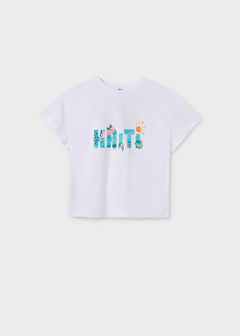 Girl's racerback graphic tee Ref.  25-06030-091