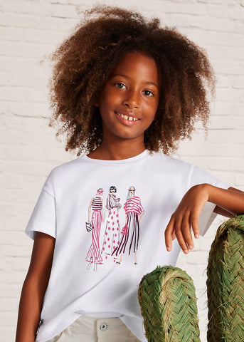 Girl's racerback graphic tee Ref.  25-06030-090  €17.99