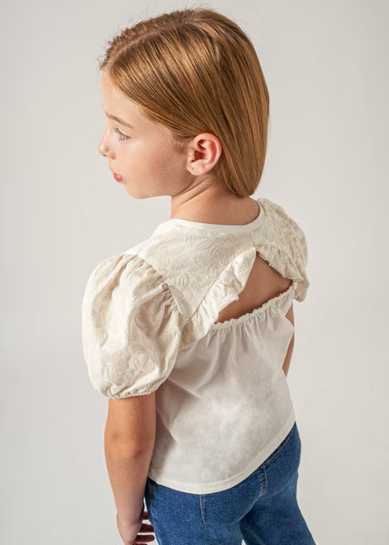 Better Cotton girl's balloon sleeve t-shirt Ref.  24-06014-094