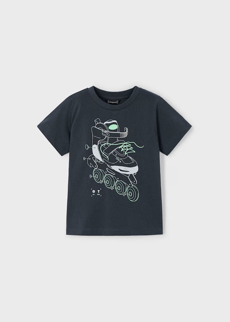 Glow-in-the-dark skate t-shirt for boys Ref.  25-03037-051