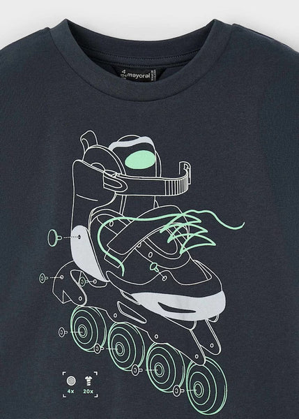 Glow-in-the-dark skate t-shirt for boys Ref.  25-03037-051