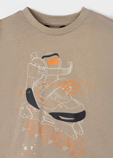 Glow-in-the-dark skate t-shirt for boys Ref.  25-03037-052