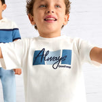 Children's appliqué text t-shirt Ref.  25-03025-094