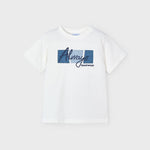 Children's appliqué text t-shirt Ref.  25-03025-094