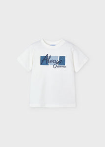 Children's appliqué text t-shirt Ref.  25-03025-094