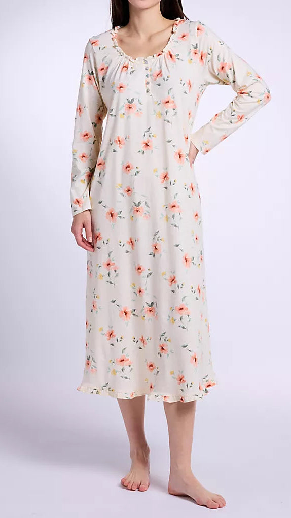 Long Sleeve Ballet Wrap Gown Garden Floral  CH62681-290