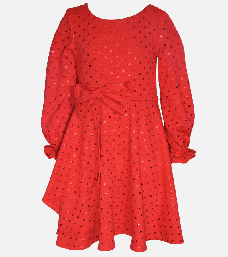 ABIGAIL POLKA DOT KNIT DRESS 11980 red9.750