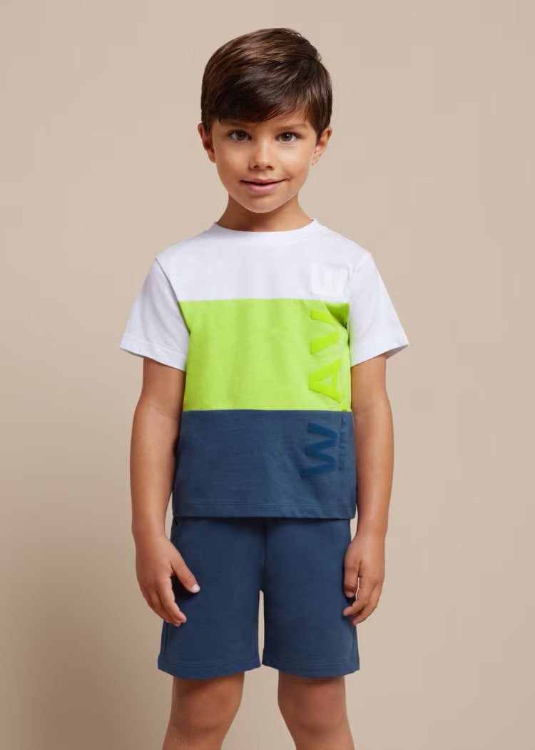 Better Cotton boy's 2-piece color block set Ref. 24-03609-032