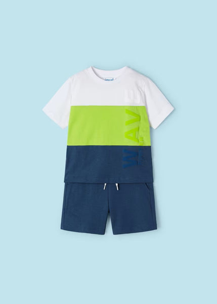 Better Cotton boy's 2-piece color block set Ref. 24-03609-032