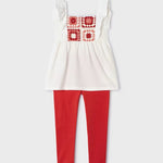 Girl's 2-piece crochet detail set Ref. 24-03705-083
