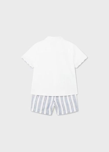 Baby striped linen 2-piece set Ref.  24-01248-045