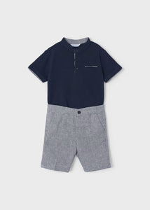 Boy's 2-piece polo and shorts set Ref.  24-03282-038