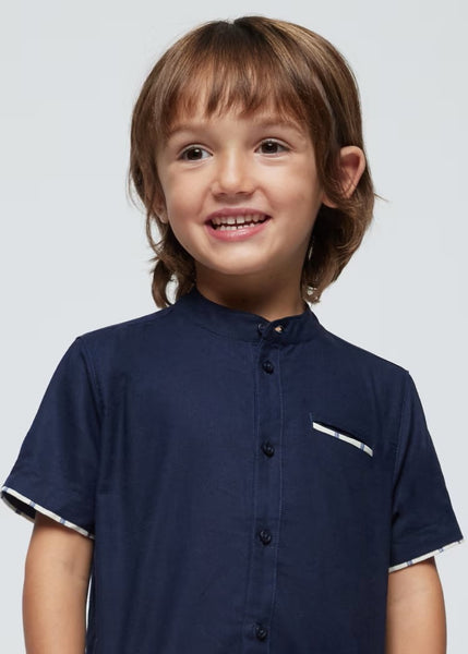 Boys' 2-piece striped linen set Ref.  24-03283-043